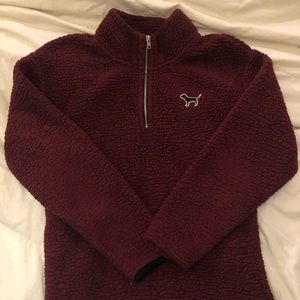 PINK Victoria’s Secret Sherpa quarter zip